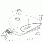 VS800GL INTRUDER Топливный бак (модель Y)