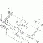 RM250 Rear cushion lever (model w / x)