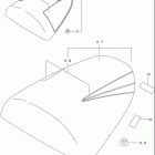 GSX-R600 Seat tail box (model y)