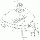 GS500E Fuel tank(model w / x)