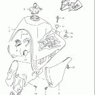 DR350SE Топливный бак (модель V  /  W)