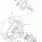 GSF1200S BANDIT Rear wheel (gsf1200sv / sw / sx / sy)
