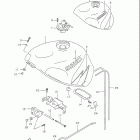GSX-R750 Топливный бак (модель W)