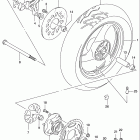GS500E Заднее колесо