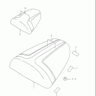 GSX-R750 Seat tail box (model v)