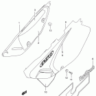 DR650SE Frame cover (model w / x)
