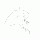 GSX-R750 Front fender (model t / v)