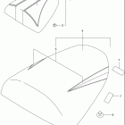 GSX-R600 Seat tail box (model x)