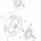 GSX-R1100W Front wheel (model s / t / v / w)