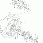 GSX-R1100W Rear wheel (model p / r)