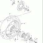 GSX-R1100W Rear wheel (model s / t / v / w)