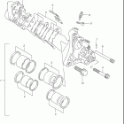 RF900R Передний суппорт тормозной