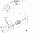 GSX600F KATANA Стартер электрический