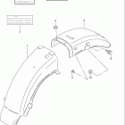 GN125E Заднее крыло