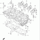 GSX600F KATANA Головка цилиндра