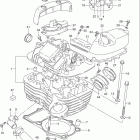 VS800GL INTRUDER Головка цилиндров (задняя)