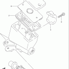 RF600R Главный тормозной цилиндр,передний