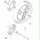 GSX600F KATANA Front wheel (model j)