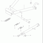 GN125E Подножка