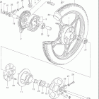GN125E Заднее колесо