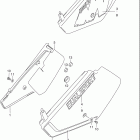 DR350SE Frame cover (model l / m)