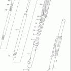 DR125SE Передняя вилка