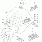 DR350 Fuel tank (model r / s / t)