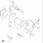 DR125SE Передний суппорт тормозной