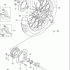 DR350SE Rear wheel (model l / m / n / p / r / s)