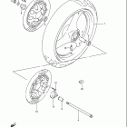 GSX600F KATANA Front wheel (model k / l / m / n / p / r / s / t)