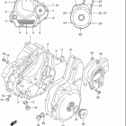 DR350SE Crankcase cover (model r / s / t)