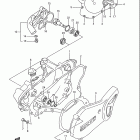 RM80 Crankcase cover- water pump (model k / l / m / n / p / r...