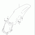 RM125 Rear fender (model p / r / s)