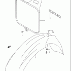 RM125 Front fender - front number plate
