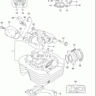 DR250SE Головка цилиндра