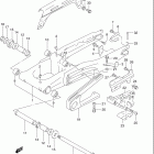 DR250SE Rear swinging arm (model p)