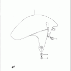 GSX-R750W Front fender (model p)