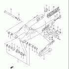 RM125 Rear swinging arm (model p / r / s)