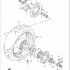 GSX-R750W Rear wheel (model p)