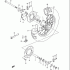 RM80 Rear wheel (model l / m / n / p / r / s)