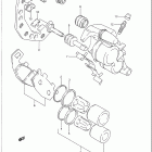 VX800 Передний суппорт тормозной