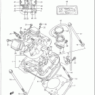 VX800 Головка цилиндров (передняя)