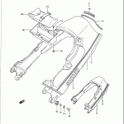 GSX1100F Seat tail cover (model j / k / l)