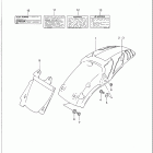 RM250 Rear fender (model n)
