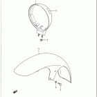 VS750GLP Headlamp housing - front fender