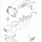 GSX-R750 Tail lamp - license lamp