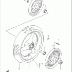 GSX-R750 Front wheel (model j / k)