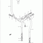 GSX-R750 Front brake hose (model j / k)
