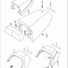 GSX-R750 Seat tail cover (model k / l)