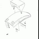 RM125 1986-1988 Заднее крыло
